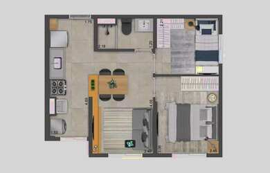 Imagem 4: Neoconx Elísio 660 | Construtora Conx | Pronto | 39 metros | 02 dormitórios