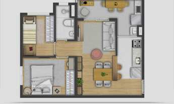 Imagem 6: Log House Morumbi Construtora Lógica Engenharia Pronto 45 metros 02 dormitórios