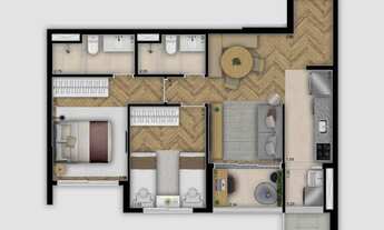 Imagem 4: New Patteo Osasco Construtora Helbor Pronto para morar 61 metros 02 dormitórios