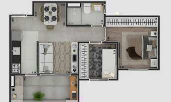 Imagem 4: Griffe Club Vila Real | Construtora EPH | Construção | 47 metros | 02 dormitórios