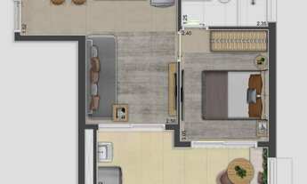 Imagem 4: The Collection Puc | Construtora Trisul | Pronto | 35 metros | 01 suíte