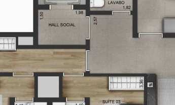 Imagem 5: Praça Lindenberg Macurapé | Construtora Lindenberg | Pronto | 154 metros | 03 suítes