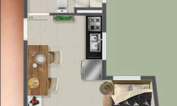 Imagem 6: Diane Prime | Construtora Yonder | Pronto | 30 metros | studios com varanda