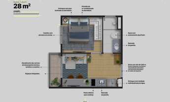 Imagem 4: Welconx Vila Romana | Construtora Conx | Pronto | 28 metros | studios | com varanda