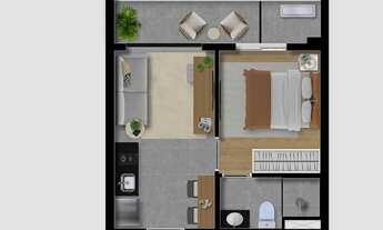 Imagem 4: Elements Higienópolis | Construtora Arquiplan | Construção | 29 metros | 01 suíte