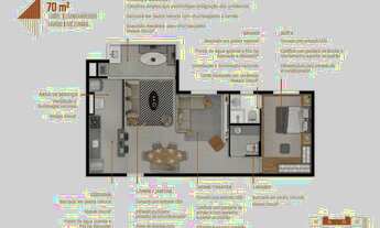 Imagem 4: Duq Central House | Construtora Dubai | Pronto | 70 metros | 02 dormitórios | suíte