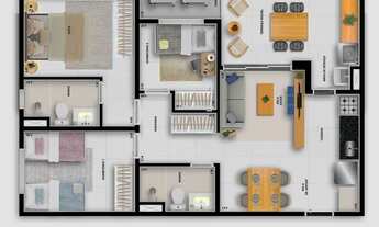 Imagem 4: Wish 675 | Construtora EBM | Construção | 78 metros 3 dormitórios | suíte | varanda