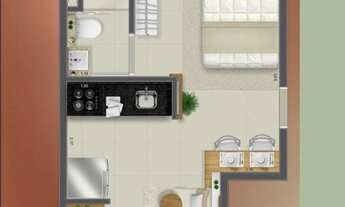 Imagem 6: Diane Prime | Construtora Yonder | Pronto | 25 metros | studios com varanda