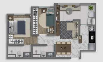 Imagem 5: Vivaz Prime Vila Prudente Construtora Vivaz Construção 48 metros 02 dormitórios