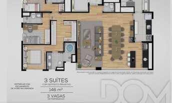 Imagem 4: Dom Ipiranga | Construtora Consthruir | Pronto | 146 metros | 04 suítes