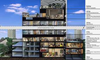 Imagem 6: Vista 553 | Construtora Graal | Construção | 43 metros | 02 dormitórios | varanda