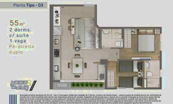 Imagem 4: Singulare Parada Inglesa | Construtora MCJ | 56 metros | 02 dormitórios | suíte
