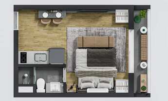 Imagem 5: Àra Faria Lima | Construtora Rezende | Construção | 29 metros | studio | com varanda