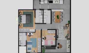 Imagem 4: Maison Visconde Construtora Visconde Construção 76 metros 03 dormitórios suíte