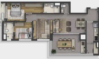 Imagem 6: Tons Klabin | Construtora Paes e Gregori | Construção | 90 metros | 03 dormitórios