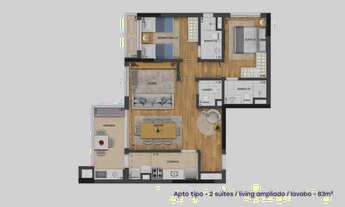 Imagem 5: Vista Golf | Construtora Ekko Group | Pronto | 86 metros | 03 dormitórios | suíte