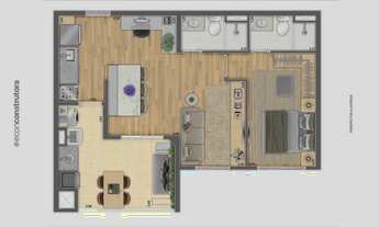 Imagem 5: Red Guilhermina | Construtora Econ | Construção | 59 metros | 02 dormitórios | suíte