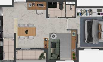 Imagem 5: Welconx Butantã | Construtora Conx | Pronto | 40 metros | 02 dormitórios | com varanda