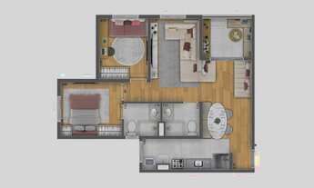 Imagem 5: IX Tatuapé Construtora IX Construção 57 metros 03 dormitórios suíte varanda