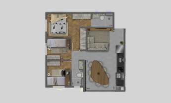 Imagem 4: Essência da Vila Construtora Pratica Construção 60 metros 03 dormitórios suíte