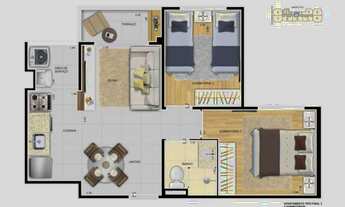 Imagem 4: Edifício Real Belém | Construtora ZKF | Pronto | 44 metros | 02 dormitórios | varanda