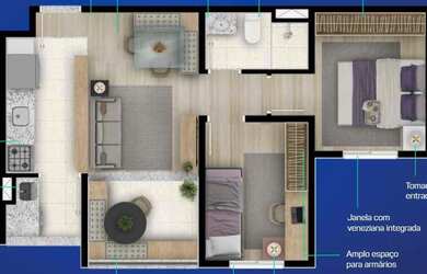 Imagem 4: Top Campo Limpo | Construtora Enplan | Construção | 44 metros | 02 dormitórios