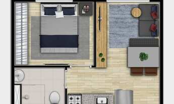 Imagem 4: Viver Bem Campos Elíseos | Construtora Magik | Pronto | 25 metros | studios