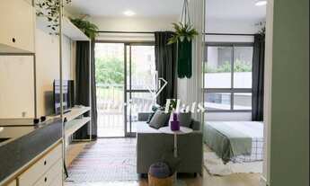 Imagem 2: Flat disponível para locação no Nex One Itaim, com 27m², 1 dormitório e 1 vaga