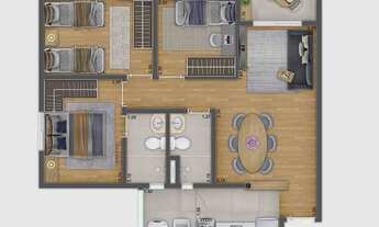 Imagem 4: Unni Harmoni By Plano e Plano | Construção | 60 metros | 03 dormitórios | suíte