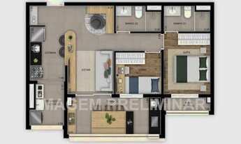 Imagem 4: Inspire Diálogo | Construtora Diálogo | Construção | 69 metros | 03 dormitórios