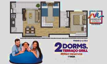 Imagem 5: Allegrare Home Resort | Construtora P4 | Construção | 49 metros | 02 dormitórios