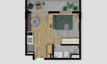 Imagem 4: Statiton Vila Madalena | Construtora Viver SP | Construção | 27 metros | studio