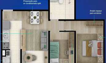 Imagem 4: Top Campo Limpo | Construtora Enplan | Construção | 50 metros | 02 dormitórios