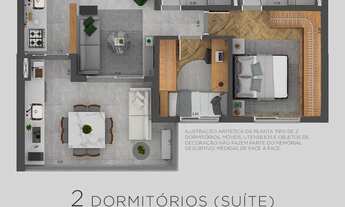 Imagem 4: Altis Santana | Construtora Namour | Pronto | 67 metros | 02 dormitórios | suíte