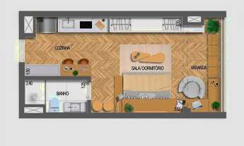 Imagem 5: Smart Golf | Construtora Ekko Group | Construção | 33 metros | Studio | com varanda