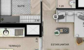 Imagem 5: Neo Brooklin | Construtora Tegra | Pronto | 74 metros | 02 suítes | varanda gourmet