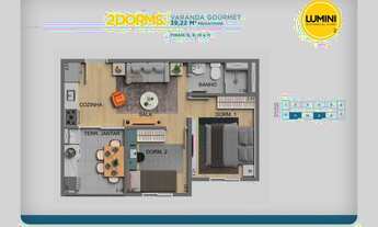Imagem 5: Lumini Residencial Clube | Construtora Quattro Company | 38 metros | 02 dormitórios