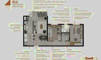Imagem 6: Duq Central House | Construtora Dubai | Pronto | 70 metros | 02 dormitórios | suíte