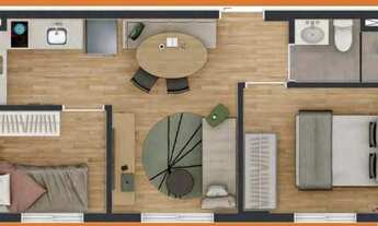 Imagem 4: Mitz Matriz Construtora Manasa Construção 34 metros 02 dormitórios sem varanda