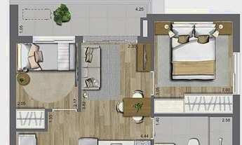 Imagem 4: Oriz Campo Belo By Plano e Plano Construção 39 metros 02 dormitórios com varanda