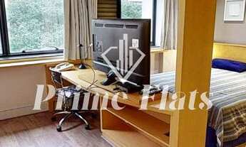 Imagem 4: Flat disponível para locação no Transamerica Executive Jardins, com 45m², 2 dormitórios e