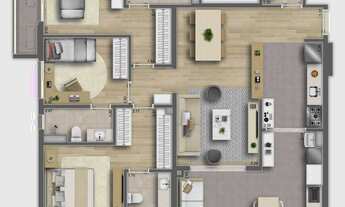 Imagem 5: Ari Butantã Construtora Fibra Construção 120 metros 03 suítes varanda gourmet