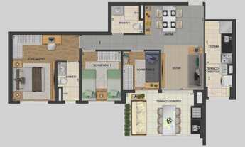 Imagem 5: Vertiz Club Home | Construtora Eztec | Pronto | 81 metros | 03 dormitórios | suíte