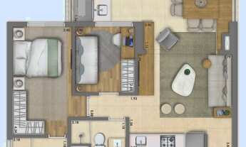 Imagem 5: Essence Vila Mariana Construtora Caucaso Pronto 61 metros 02 dormitórios suíte