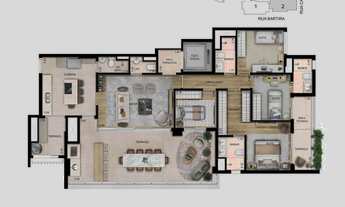 Imagem 4: Ode Perdizes | Construtora Tegra | Pronto | 156 metros | 04 dormitórios | 02 suítes