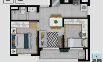 Imagem 6: Bless RSF Praça da Árvore | Construtora RSF | Construção | 39 metros | 02 dormitórios