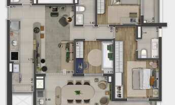 Imagem 5: Vis Vila Mascote | Construtora Fibra | Construção | 92 metros | 03 dormitórios | suíte