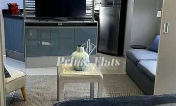 Imagem 3: Flat disponível para locação no Hotel Hampton Park, com 33m², 1 dormitório e 1 vaga de gar