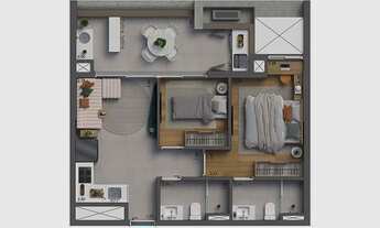 Imagem 4: Botaní Pompeia | Construtora Gamaro | Pronto | 60 metros | 02 dormitórios | suíte