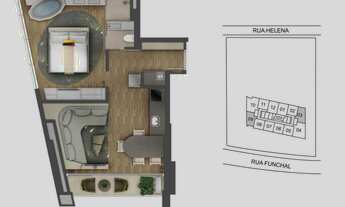 Imagem 5: W Residence São Paulo | Construtora Helbor | Pronto para Morar | 68 metros | 01 suíte